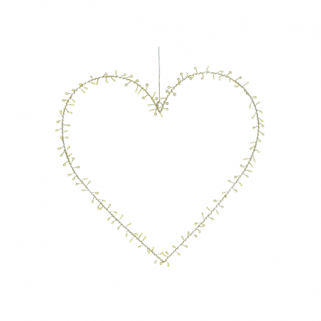 Coração Decorativ de Natal 140 Leds - Liva Dourado - Sirius SIRIUS SR51251