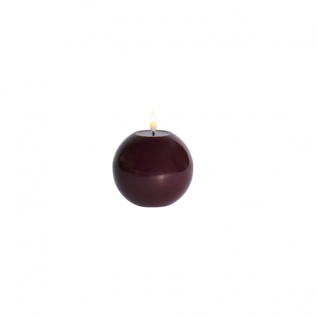 Lacquer Ball Candle Led 10cm Bordeaux - Sille - Sirius SIRIUS SR80924