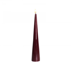 Vela Cone Led 26cm Bordeaux - Sille Branco - Sirius SIRIUS SR80926