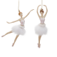 Furry Ballerina Ornament 21,5cm - The Art of Ballet White And Pink - Goodwill GOODWILL GWMC38398