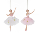 Ornamento Bailarina Degas Branco ou Rosa 16,5cm - The Art of Ballet Branco Y Rosa - Goodwill GOODWILL GWMO96522