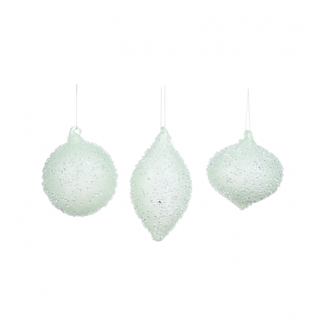 Light Green Glass Ornament 10cm - Mermaids & Treasures Light Green - Goodwill GOODWILL GWP28422