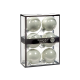 Set of 6 Opaque White Glass Balls 7cm - Xmas Balls - Goodwill GOODWILL GWUG60012