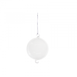 Bola de Vidrio Transparente con 2 Ganchos 10cm - Goodwill GOODWILL GWP15403