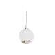 Bola de Vidro com Pérolas no Interior 8cm Transparente, Branco E Dourado - Goodwill GOODWILL GWP37034