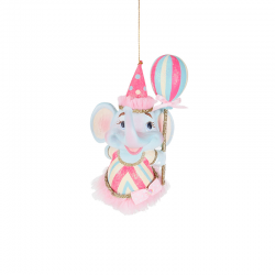 Ornamento Elefante (Sortido) - Cotton Candy Carnival Azul Ou Rosa - Goodwill GOODWILL GWB87450