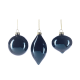 Dark Blue Glass Ornament 8cm - A Christmas Couture Dark Blue - Goodwill GOODWILL GWP28539