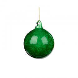Bola de Vidro Efeito Neve Verde ou Vermelho 8cm - Gingerbread Town Vermelho Ou Verde - Goodwill GOODWILL GWP28569