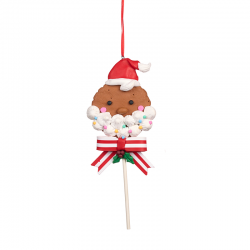 Ornament Ginger Lollipop 20cm - Gingergread Town Red And Brown - Goodwill GOODWILL GWKL60411