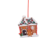 Ornamento Casa de Gengibre 10cm - Gingerbread Town Castanho E Vermelho - Goodwill GOODWILL GWKL60508