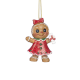 Gingerbread Boy or Girl Ornament 7cm - Gingerbread Town Brown And Red - Goodwill GOODWILL GWMC38354