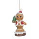 Ornamento Menina ou Menino 12cm - Gingerbread Town Castanho E Vermelho - Goodwill GOODWILL GWMC38356