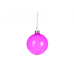 Ornamento Vidro Rosa Transparente 8cm - Cotton Candy Carnival - Goodwill GOODWILL GWP29171