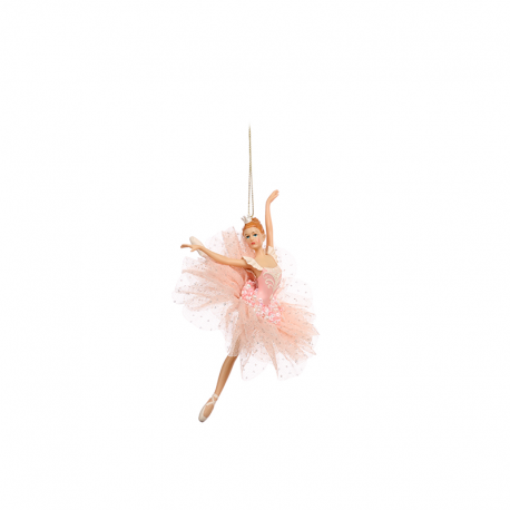 Tulle and Sequin Ballerina Ornament 17cm - The Art of Ballet White And Pink - Goodwill GOODWILL GWTR19108