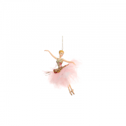 Adorno Bailarina Pétala Rosa y Champán 18cm - The Art of Ballet - Goodwill GOODWILL GWTR19200