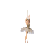 Ornamento Bailarina Pérola Branco e Dourado 19cm - The Art of Ballet - Goodwill GOODWILL GWTR20577
