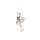 Ornamento Bailarina Pérola e Tule Branco e Champanhe 19cm - The Art of Ballet - Goodwill GOODWILL GWTR20580