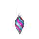 Ornamento Vidro com Riscas em Espiral - Christmas Couture Rosa E Azul - Goodwill GOODWILL GWP28360