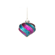 Ornamento Vidro com Riscas em Espiral - Christmas Couture Rosa E Azul - Goodwill GOODWILL GWP28360