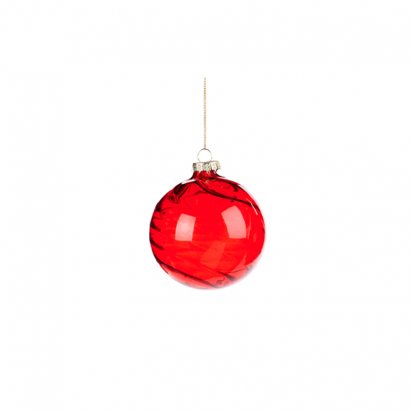 Red Glass Ornament 8cm - Gingerbread Town Red - Goodwill GOODWILL GWP28464