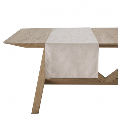 Caminho de Mesa 100% Algodão Bege 50x150cm - Vegetal Mood - Le Jacquard FranÇais LE JACQUARD FRANÇAIS LJF30950