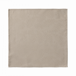 Servilleta de Mesa 100% Algodón Beige 50x50cm - Vegetal Mood - Le Jacquard FranÇais