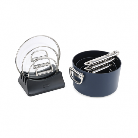 Non-Stick Ceramic 3-piece Saucepan Set Blue - Space - Joseph Joseph JOSEPH JOSEPH JJ45049