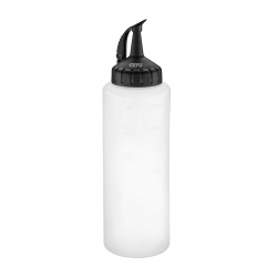 Bote Dosificador 350ml - Flexi-Fill Transparente Y Negro - Gefu