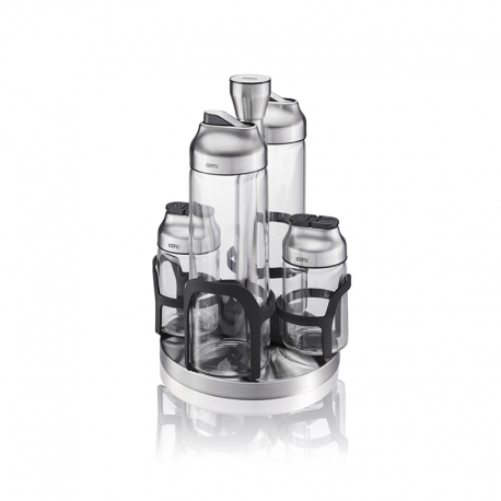 Galheteiro e Conjunto para Especiarias 5 Peças - Kippo Transparente - Gefu GEFU GF33734