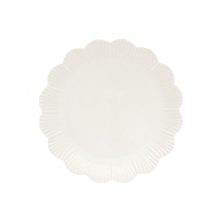 Prato de Sobremesa Porcelana 21cm Branco - Fleuri - Easy Life EASY LIFE ELR3072FLRI