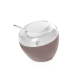 300ml Taupe Sugar Bowl with Spoon - Eat Pop - Omada OMADA OMM6195TE