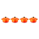 Set 4 Mini Cocottes Grés 250ml Volcanico - Le Creuset LE CREUSET LC79212100900100