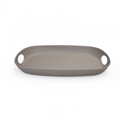 Tray with Integrated Handles Taupe - Pangea - Omada OMADA OMM5525TE