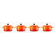 Set 4 Mini Cocottes Grés 250ml Volcanico - Le Creuset LE CREUSET LC79212100900100