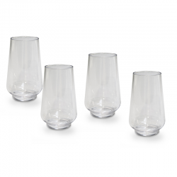 Conjunto de 4 Copos Altos 550ml Transparente - Pangea - Omada OMADA OMM5544AI