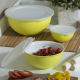 Set of 3 Bowls with Lid Yellow - Sanaliving - Omada OMADA OMS2060GL