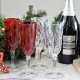 Set of 4 Transparent Flutes - Diamond - Omada OMADA OMM5344TR