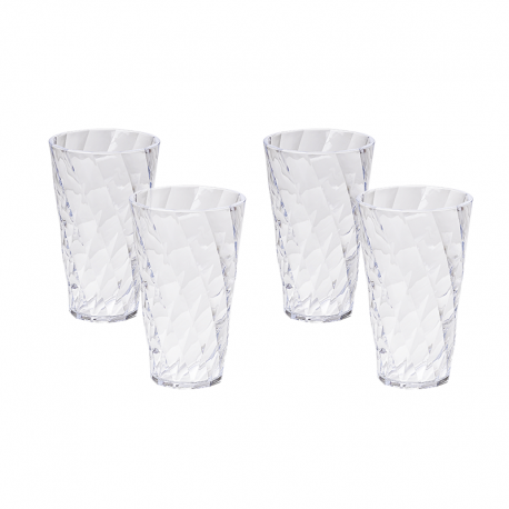 Conjunto de 4 Copos Altos Transparente - Diamond - Omada OMADA OMM5364TR