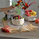 Transparent Cake Stand with Dome 36cm - Diamond - Omada OMADA OMM5321TR