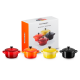 Set 4 Mini Cocottes 250ml Cerise, Volcanico, Negro y Soleil - Le Creuset LE CREUSET LC79212105129100