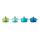 Set 4 Petite Casseroles 250ml Caribe, Marseille, Palm and Cool Mint - Le Creuset LE CREUSET LC79212105139100