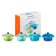 Set 4 Mini Cocottes 250ml Caribe, Marseille, Palm y Cool Mint - Le Creuset LE CREUSET LC79212105139100