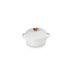 Petite Casserole White with Gold Heart Knob - L'Amour - Le Creuset LE CREUSET LC81901100100303