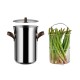 Asparagus Steamer - Edo Steel And Brown - Alessi ALESSI ALESPU309