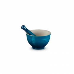 Stoneware Pestle & Mortar 300ml Deep Teal - Le Creuset