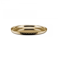 Tabuleiro Redondo 35cm Bronze - Edges Dourado - Alessi ALESSI ALESITM09BR