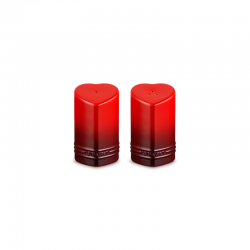 Set of Heart Salt and Pepper Shakers Cerise - L'Amour - Le Creuset LE CREUSET LC89373130600003