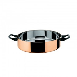 Low Casserole Ø24cm - La Cintura di Orione Copper - Officina Alessi OFFICINA ALESSI OALE90102/24