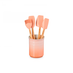 Bote y Juego de 4 Espátulas Peach - Le Creuset LE CREUSET LC79003004230000