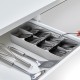 Large Cutlery Organiser Grey - DrawerStore - Joseph Joseph JOSEPH JOSEPH JJ85152